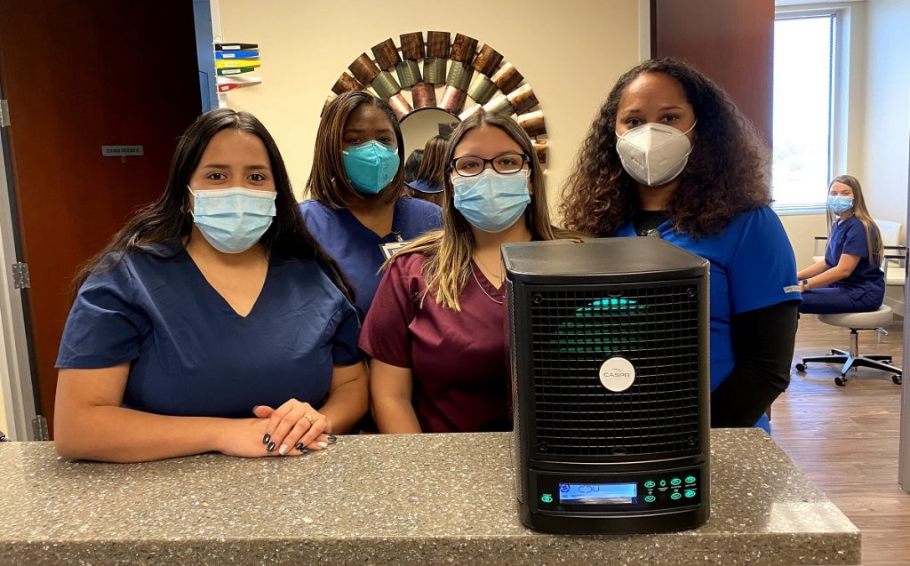 Dallas fibroids doctor disinfecting technology for COVID-19