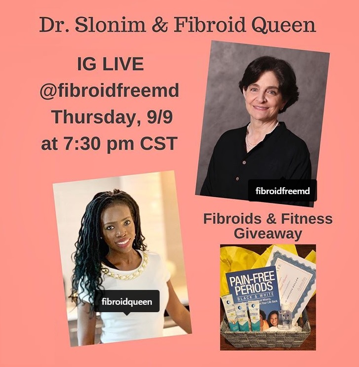 Fibroids and fitness Instagram
