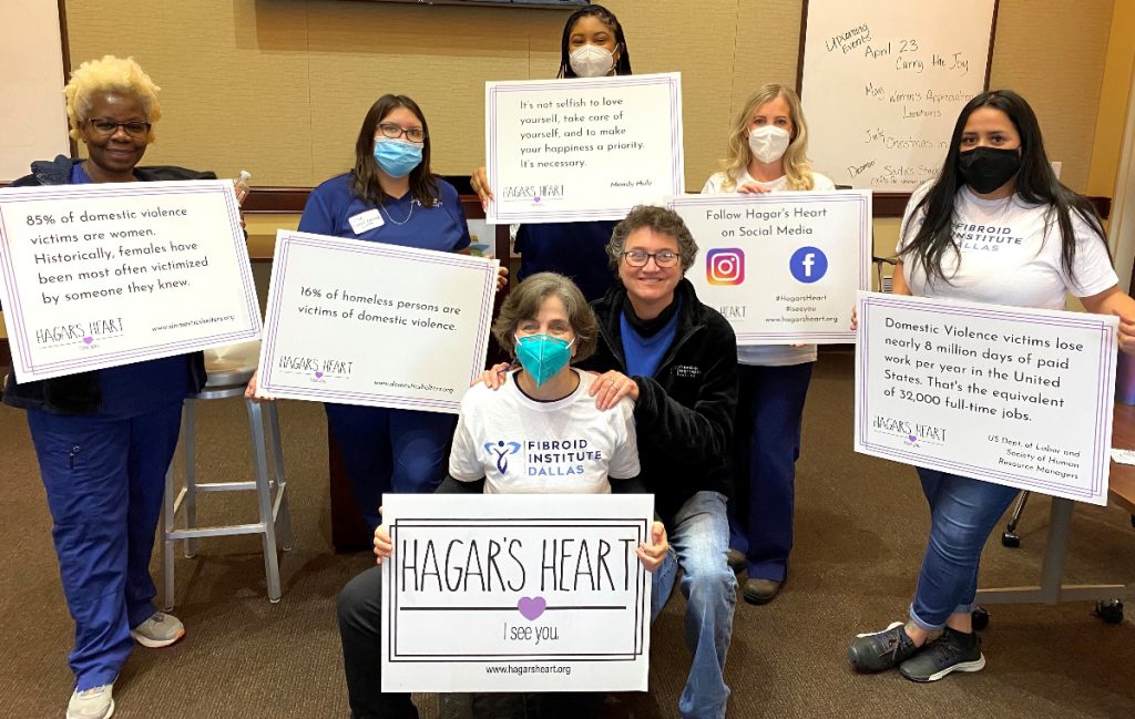 Fibroid Institute Dallas volunteers for Hagar's Heart