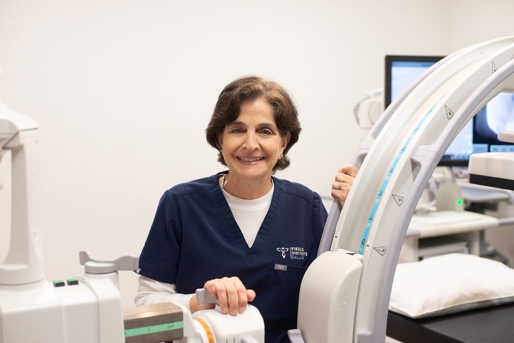 Suzanne Slonim in procedure room
