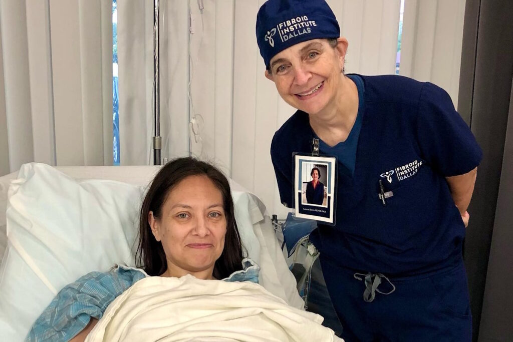 uterine fibroids UFE patient Slonim