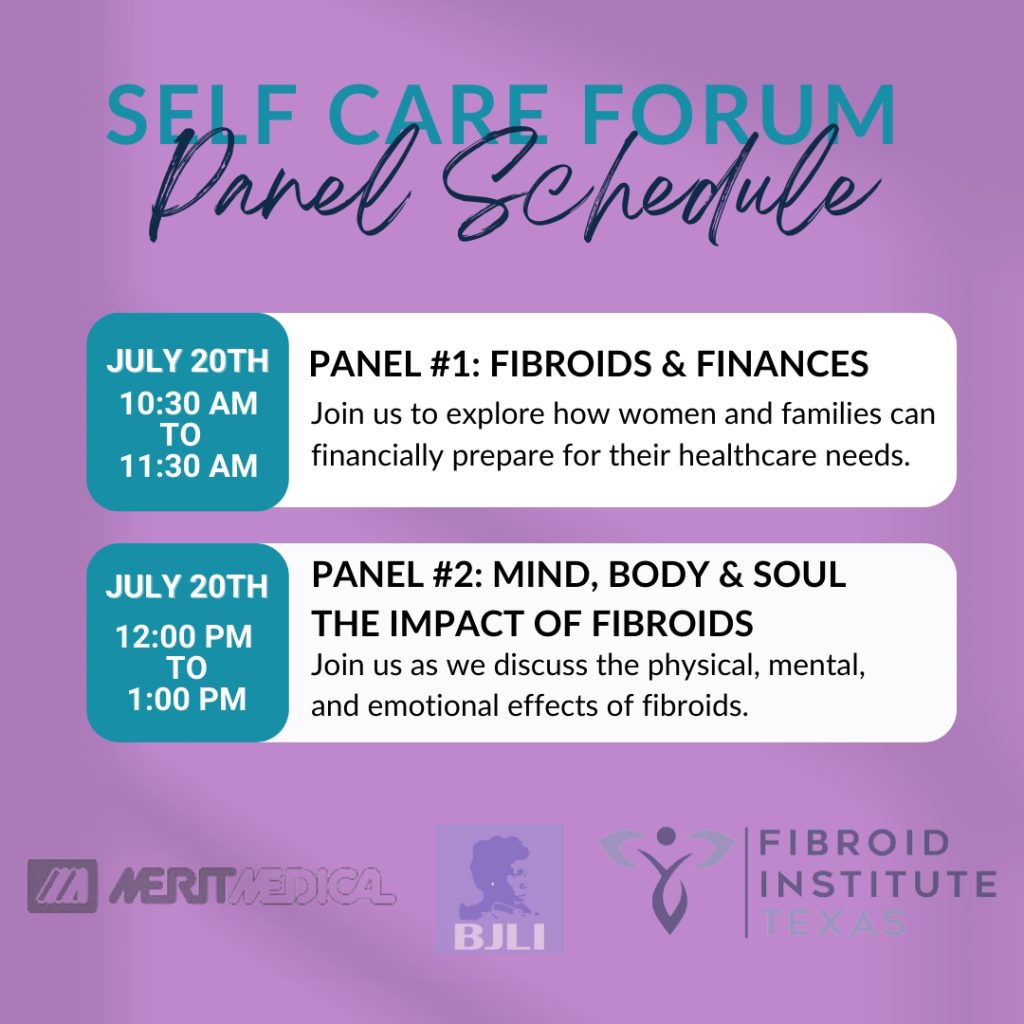 Texas Fibroid Awareness Month Houston panel schedule 20240720