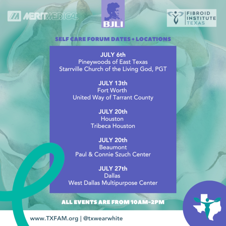 Texas Fibroid Awareness Month Schedule 20240701