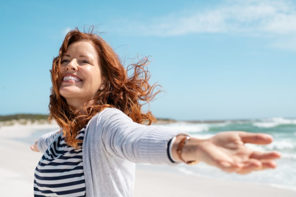 myomectomy smiling happy woman
