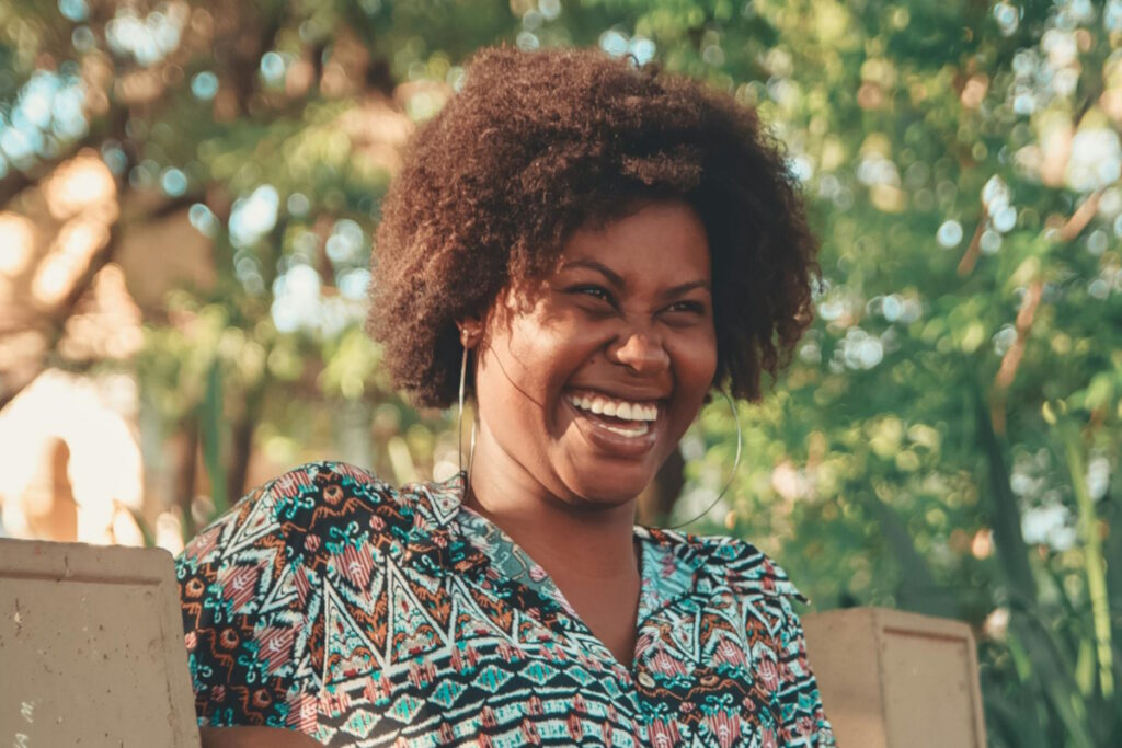 calcified fibroids happy smiling patient after fibroid treatment