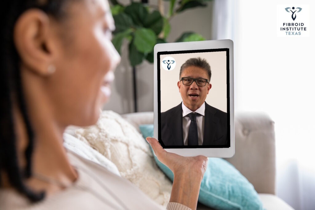fibroid treatment woman discusses with doctor danny chan
