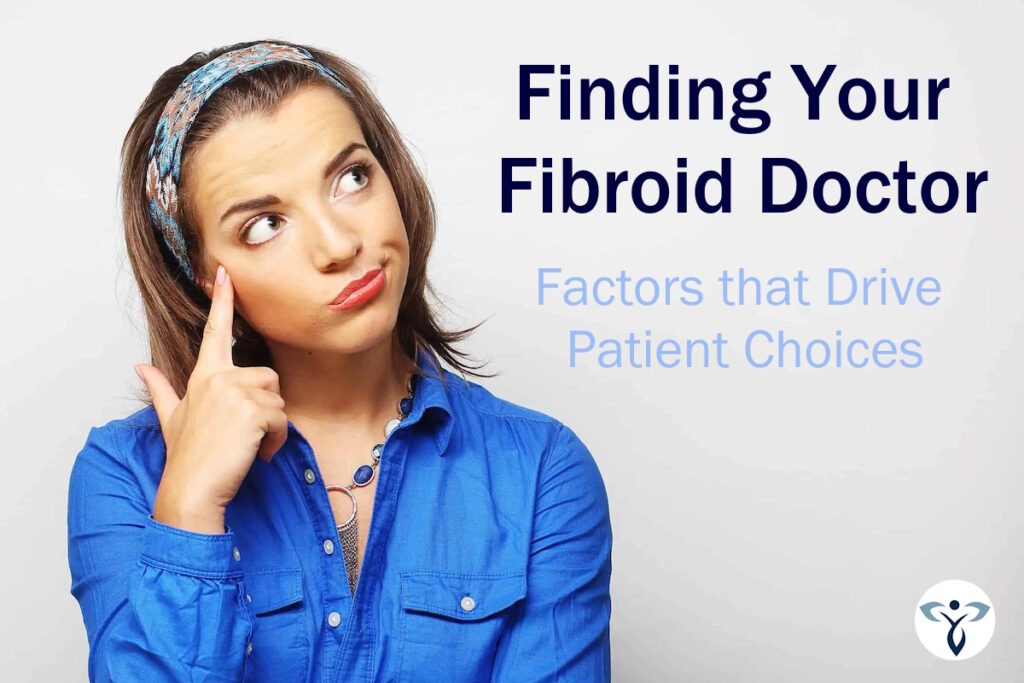 best fibroid doctor thinking woman