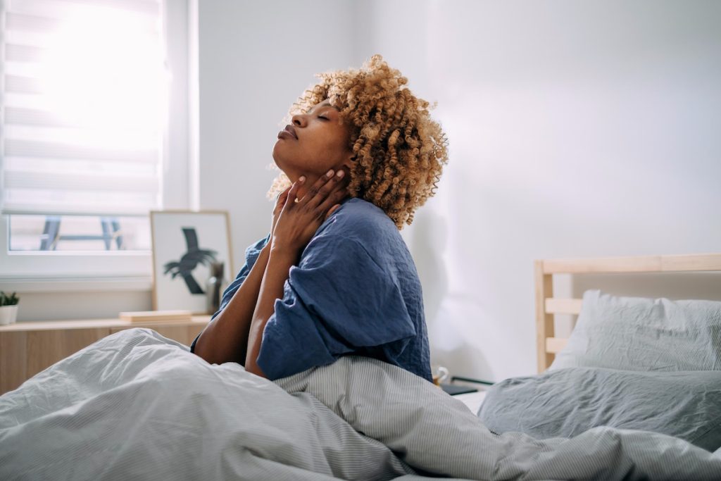 fibroids after menopause woman wake up hot flash